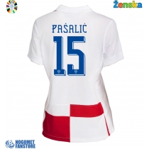 Hrvatska Mario Pasalic #15 Domaci Dres za Ženska EP 2024 Kratak Rukav